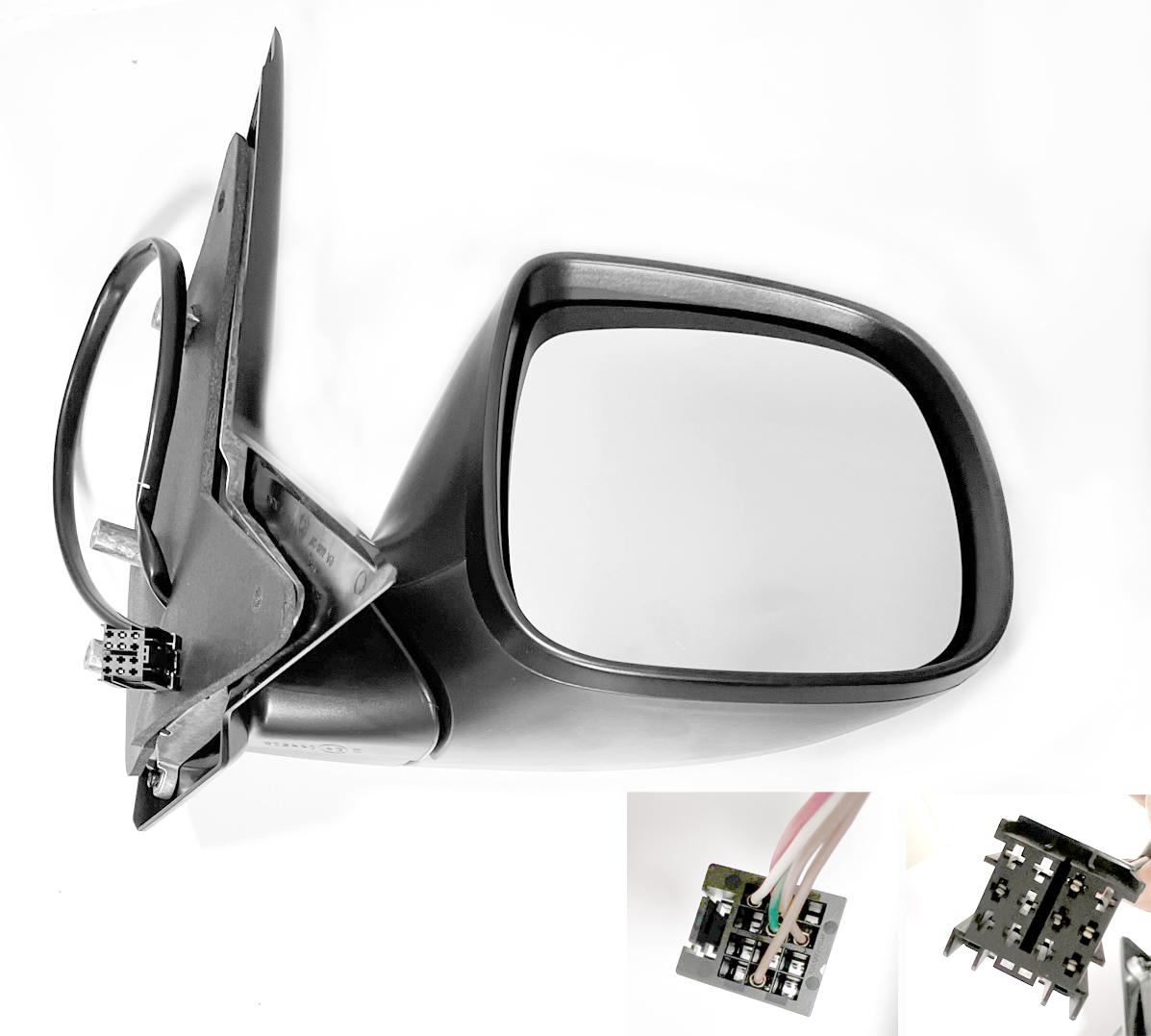 VW Transporter T6 Van (2015-2020) Driver Side Wing Mirror Glass - Aspherical, Heated, Chrome