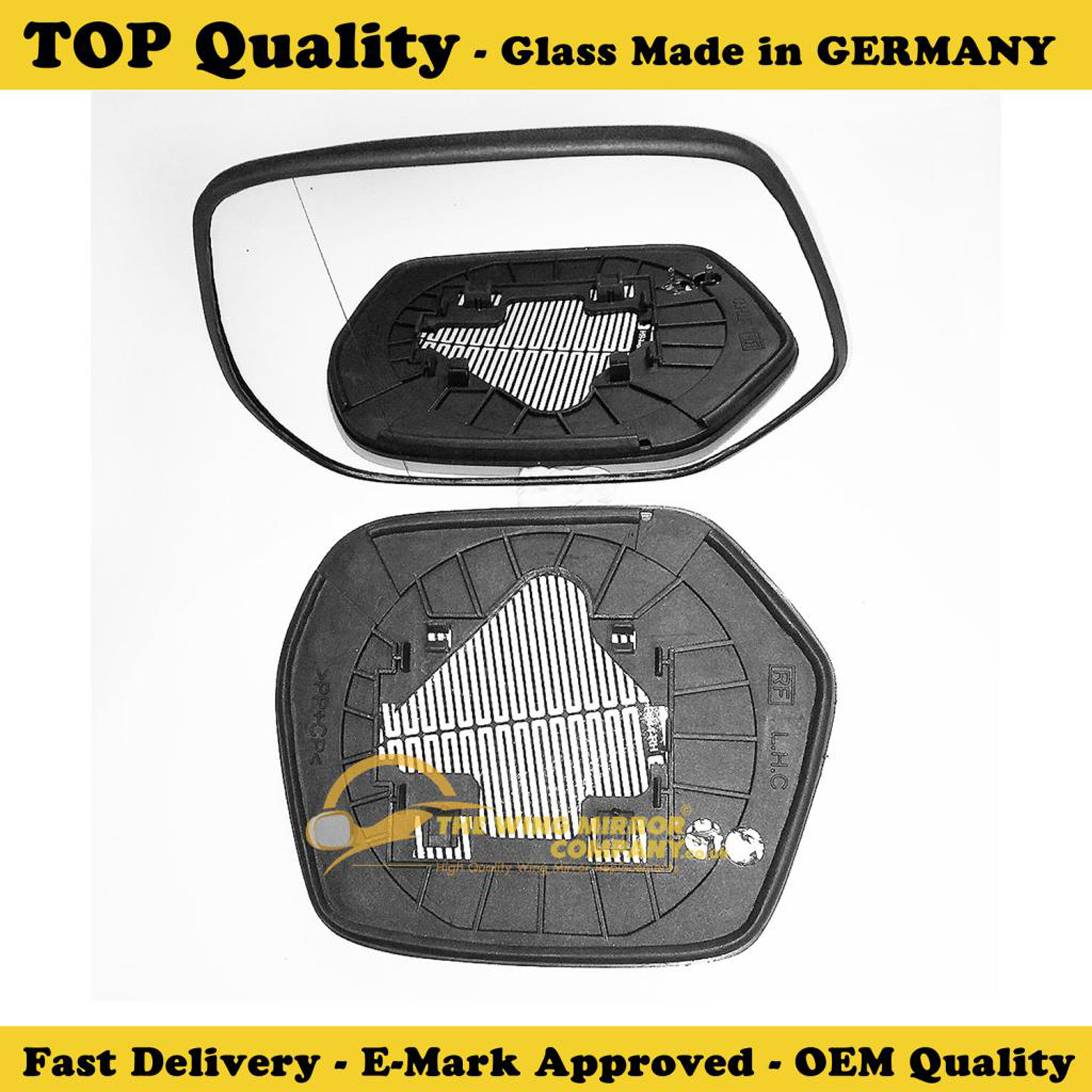 Replacement Mirror Glass For 2002-2006 Honda CR-V Passenger Side (Right) - K-Source 90156