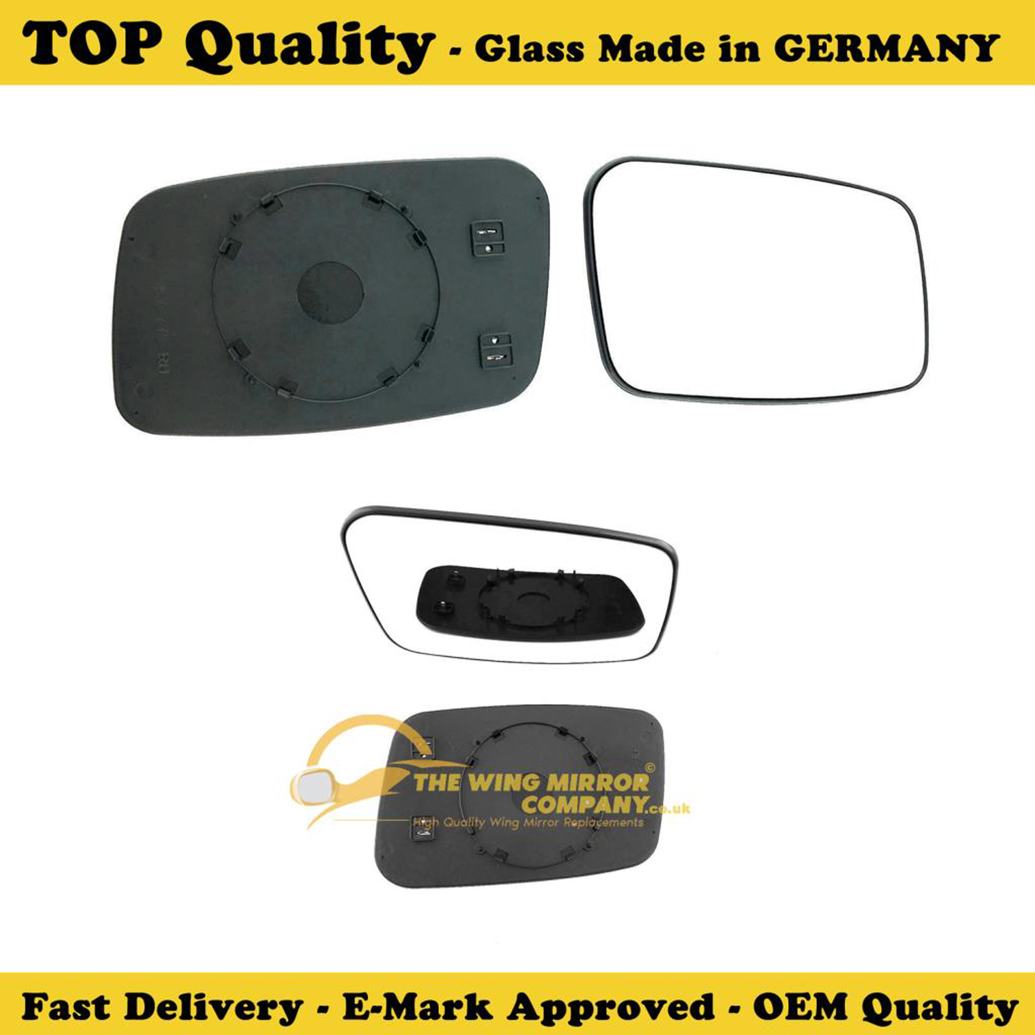 Right hand driver side for Volvo 850 1992-1997 wing mirror glass
