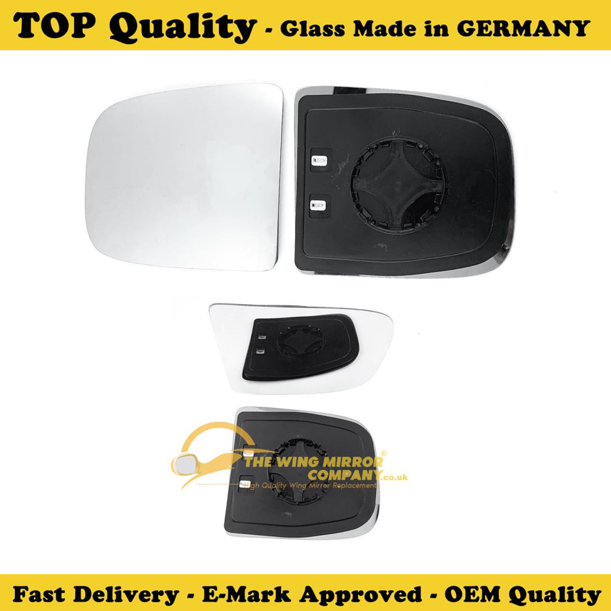 Iveco Daily Mk4 Van 2006-9/2014 Heated Convex Upper Mirror Glass Passenger Side 