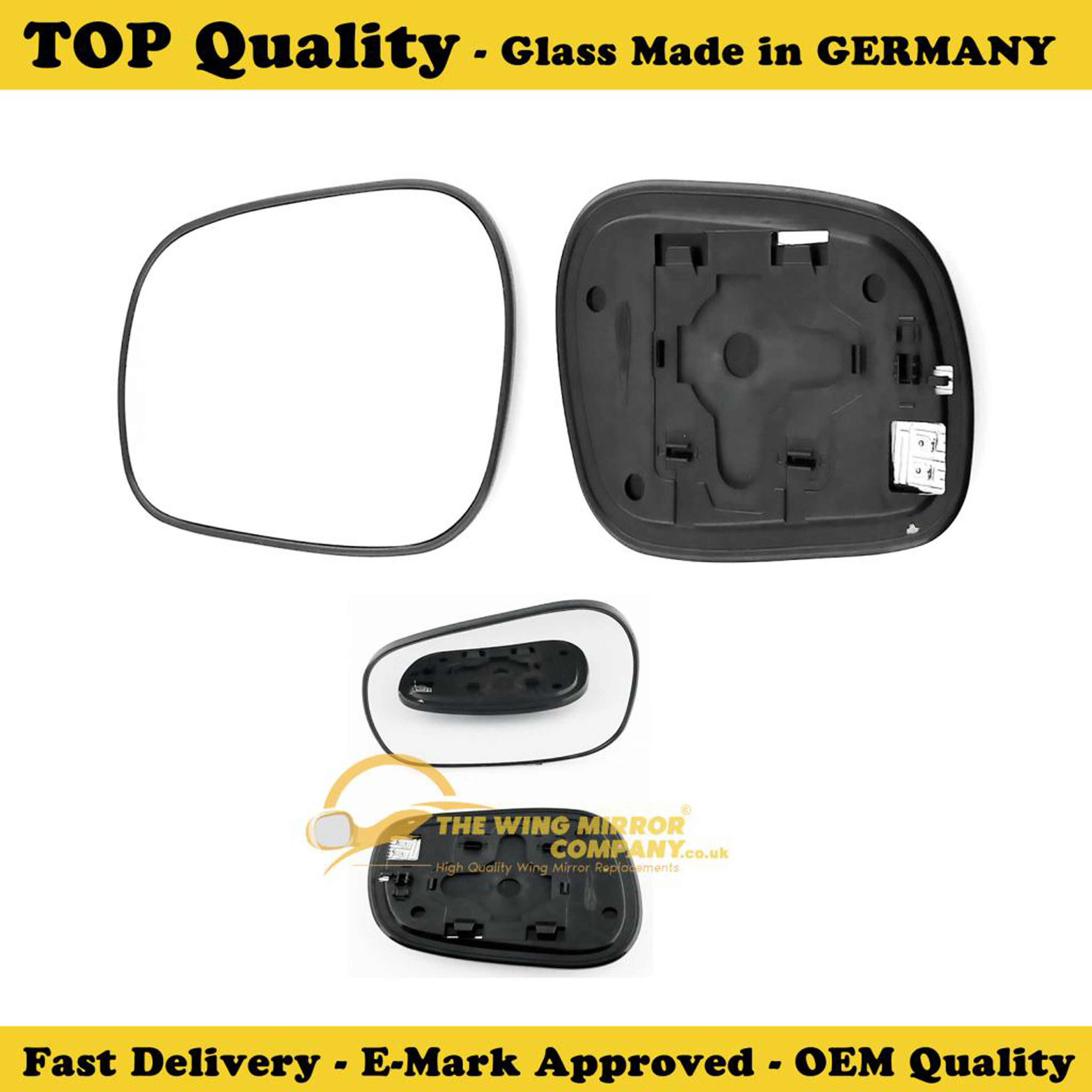 Driver Side Left Mirror Glass For 99-05 Suzuki Grand Vitara XL-7 – 706LF W/ Adhesive Pad