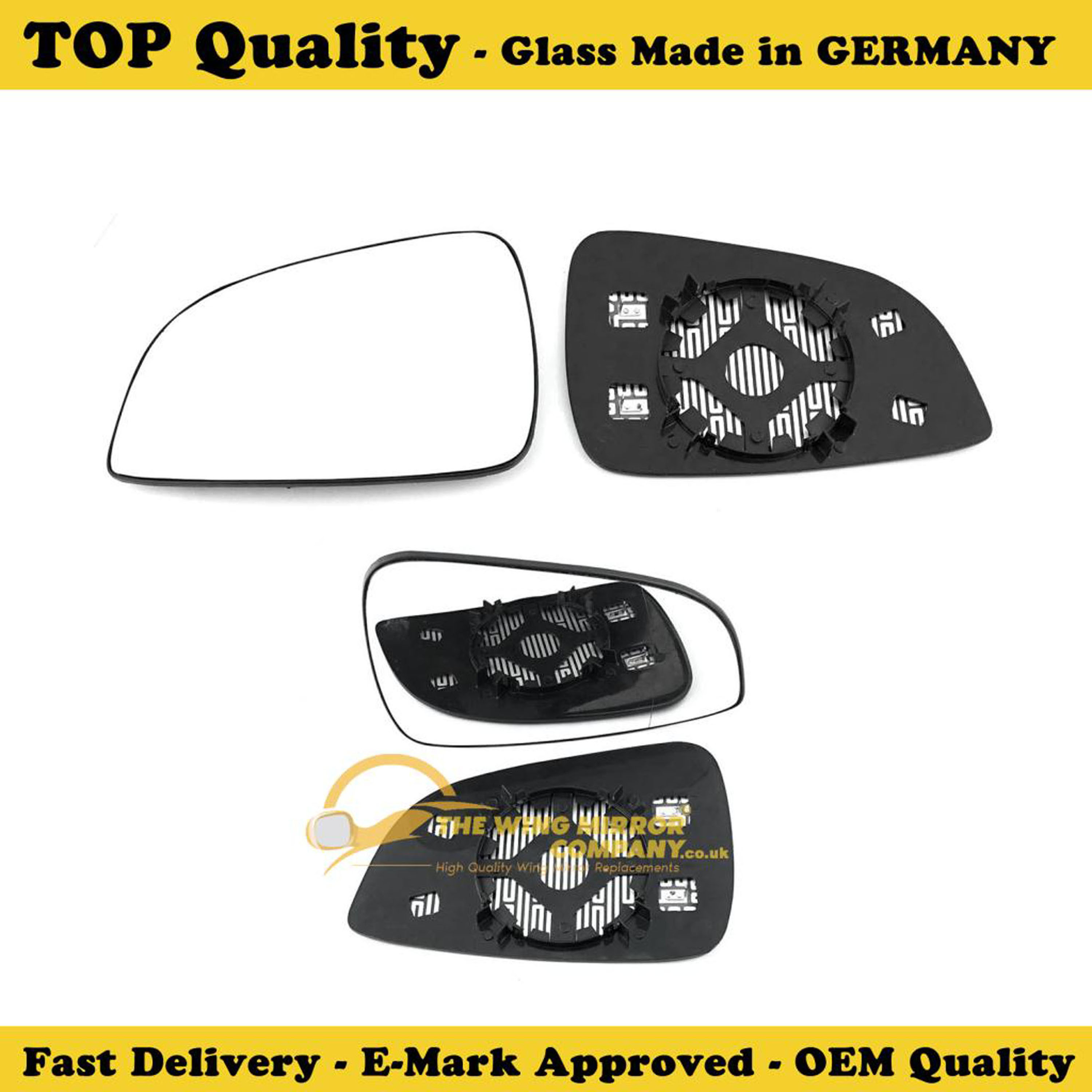 2010-2020 Replacement For Astra Van LHS TWMC©™ Convex Wing Mirror Glass 