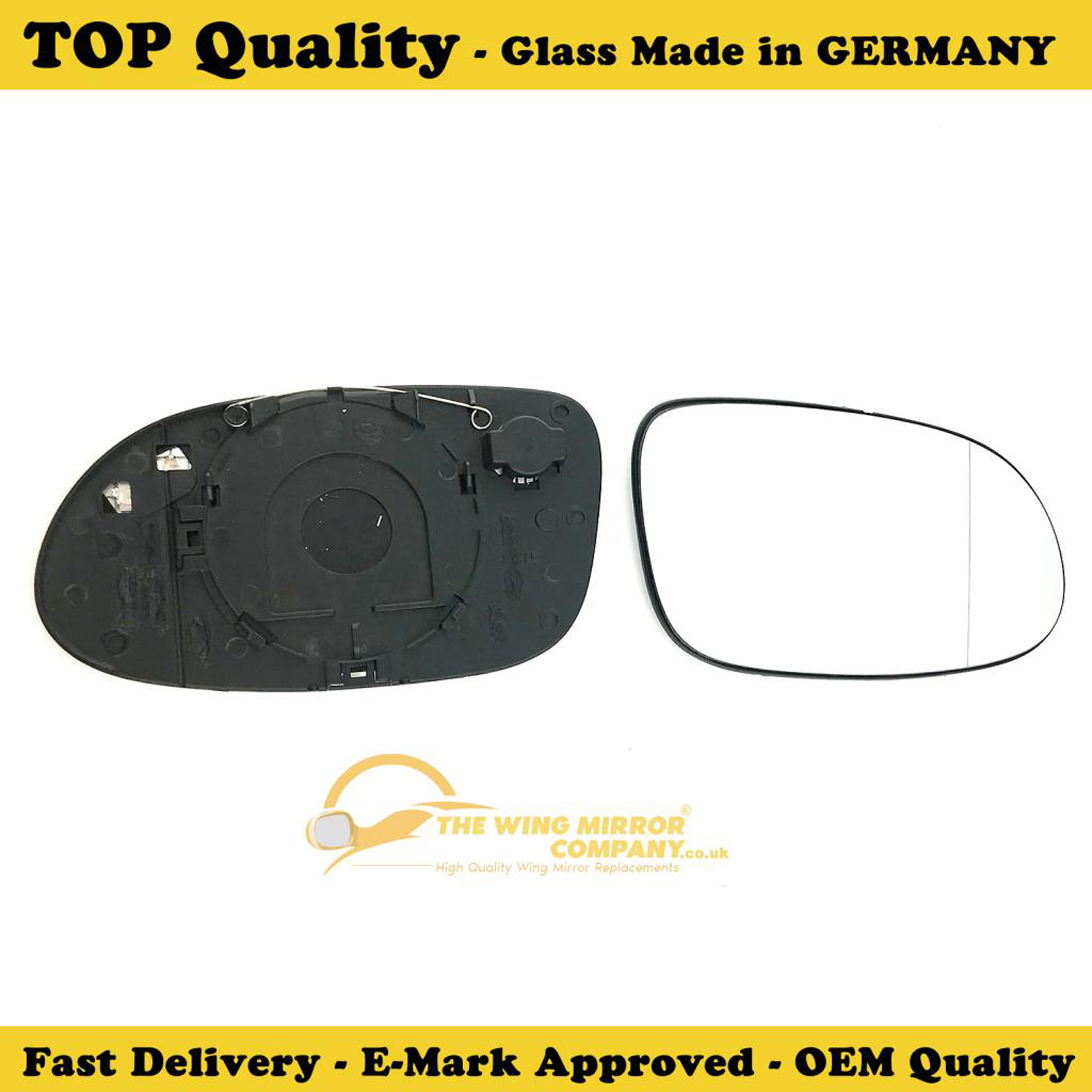 LEFT PASSENGER SIDE MIRROR GLASS FOR MERCEDES CLK CLASS C208 1997-2002